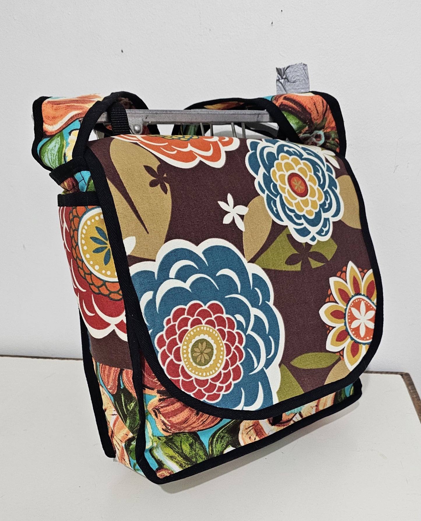 floral single side bicycle bag