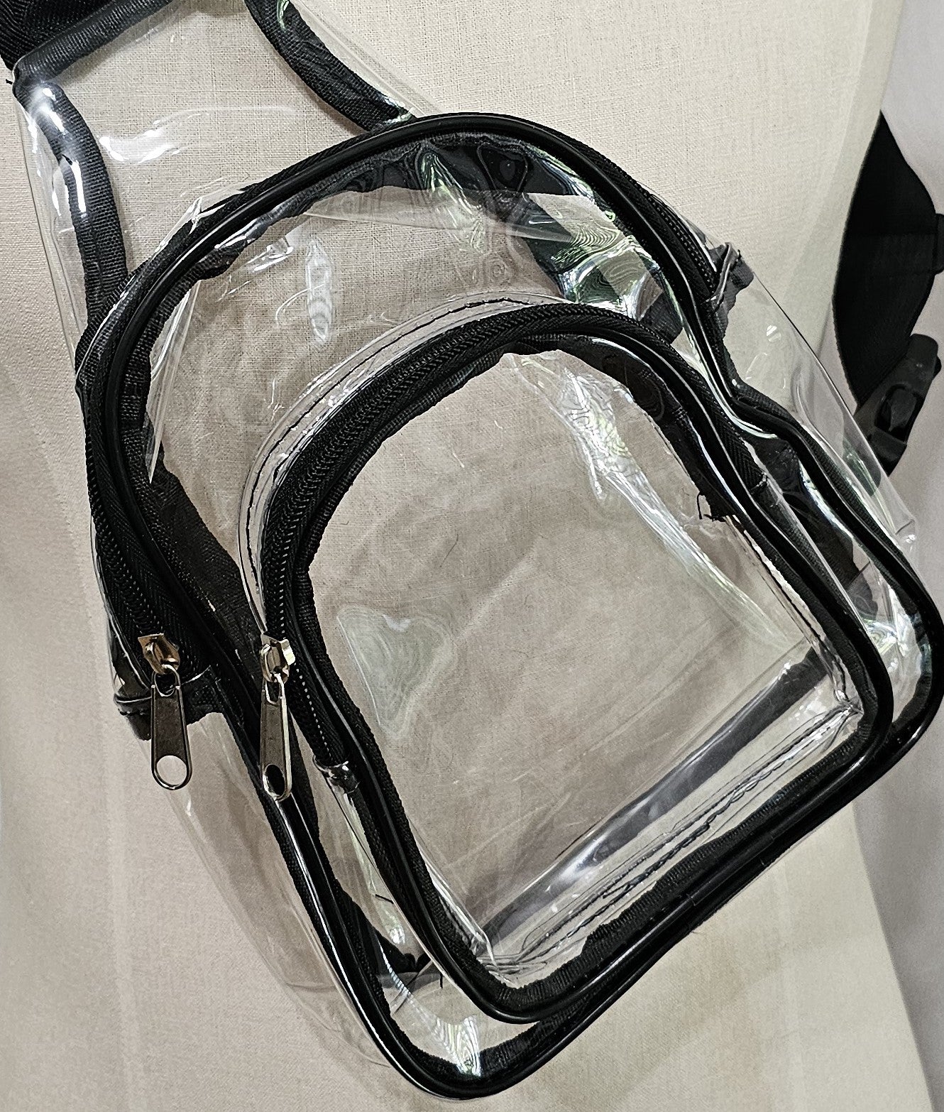 see through cross body bag