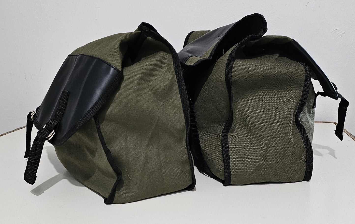 canvas double  panniers