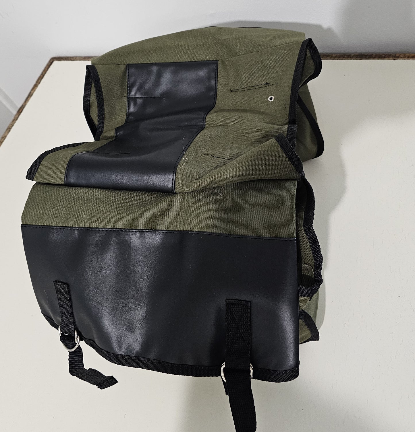 canvas double  panniers