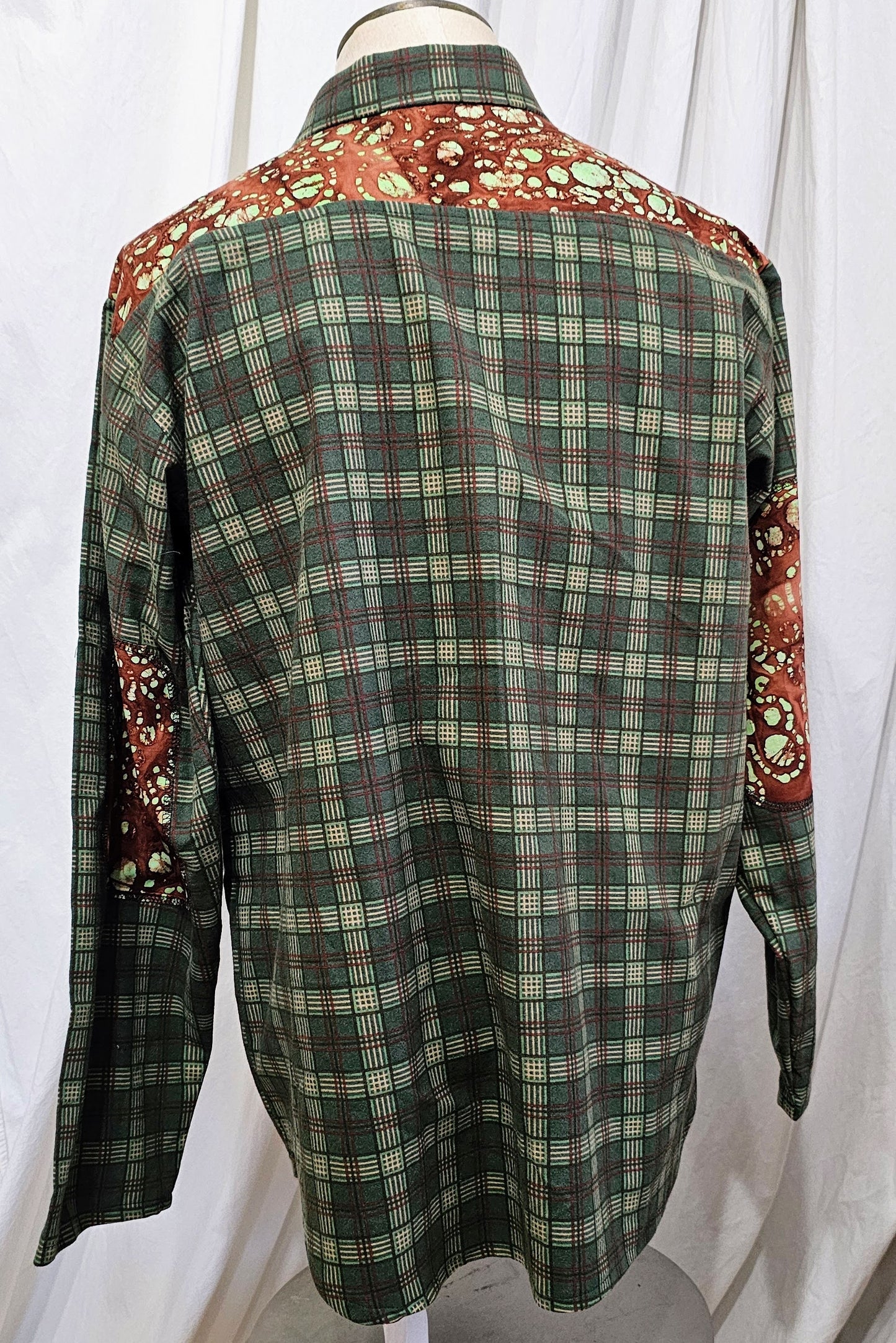 flannel and batik shirt