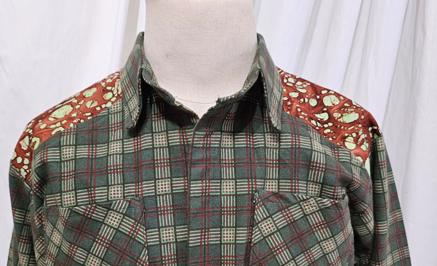 flannel and batik shirt