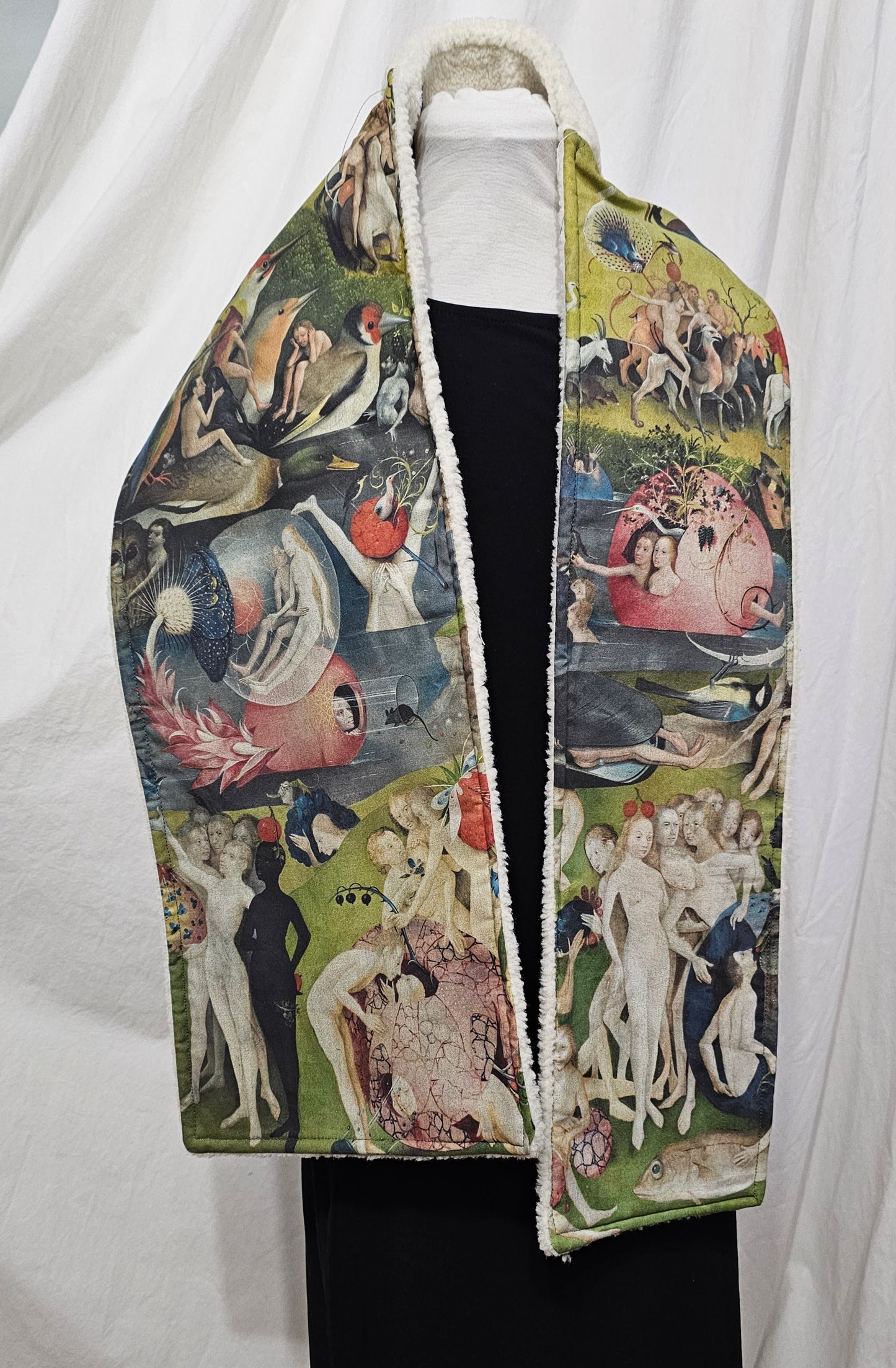 Hieronymus Bosch shearling scarf