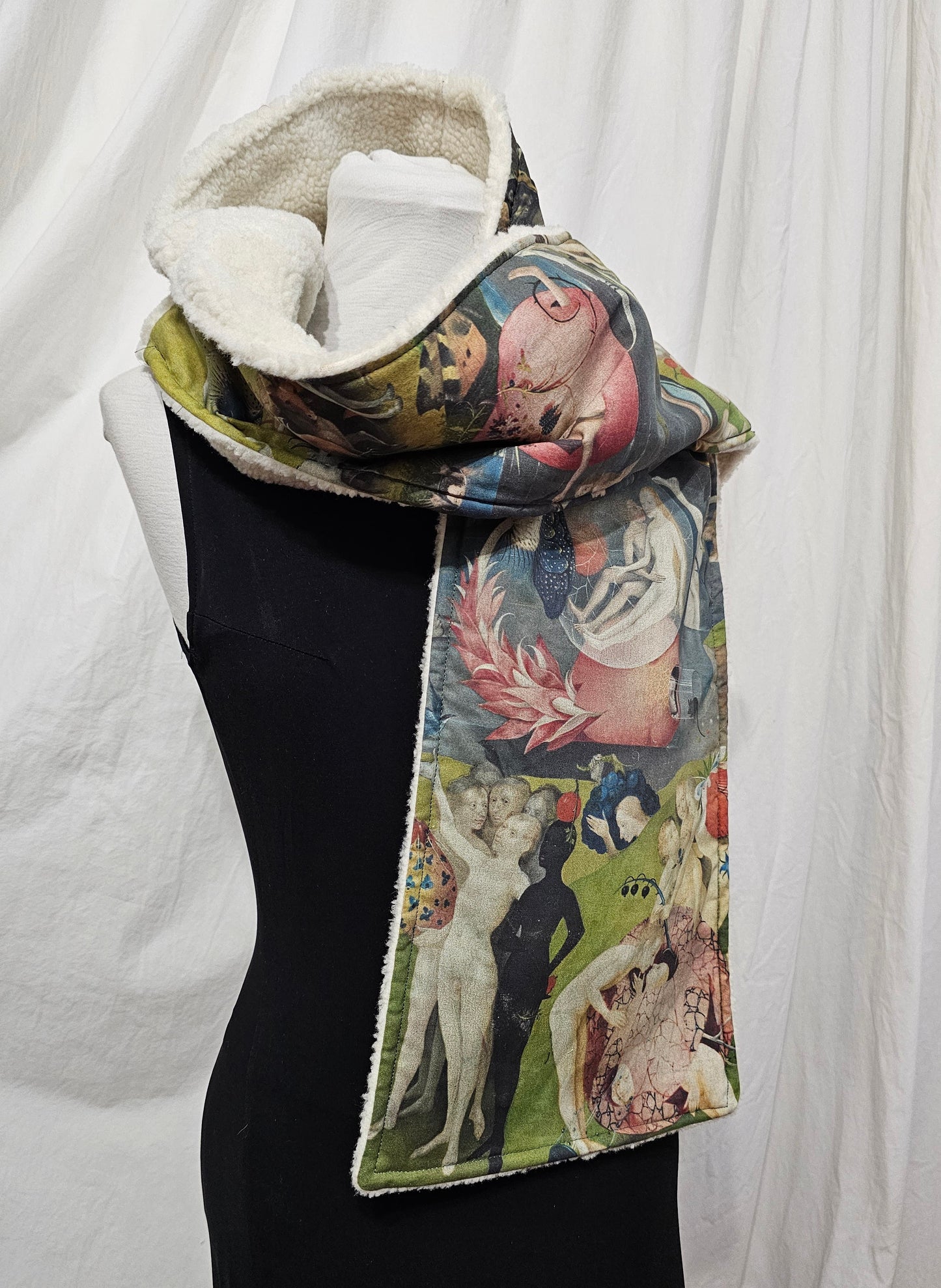 Hieronymus Bosch shearling scarf